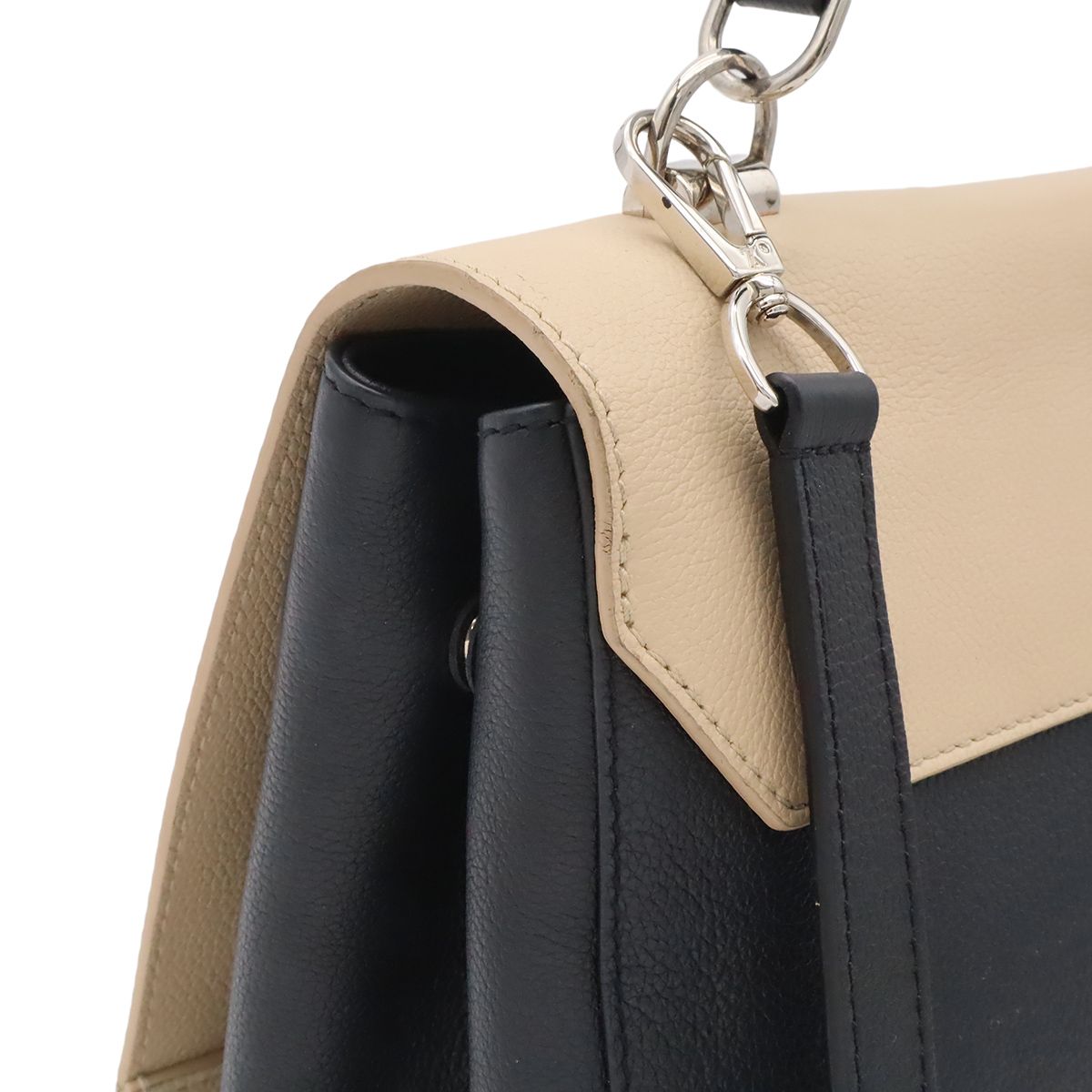 Louis Vuitton Lockme Cartable 2-Way Shoulder Bag Leather Vanille Noir Beige — view 5