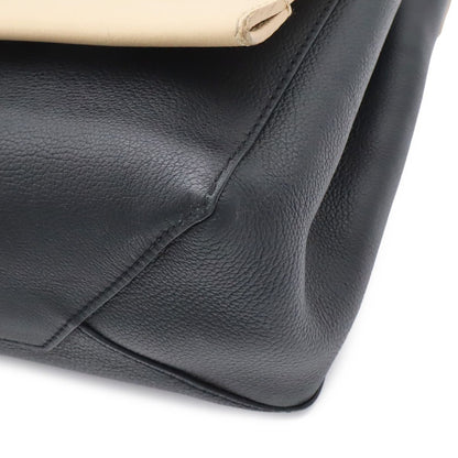 Louis Vuitton Lockme Cartable 2-Way Shoulder Bag Leather Vanille Noir Beige — view 3