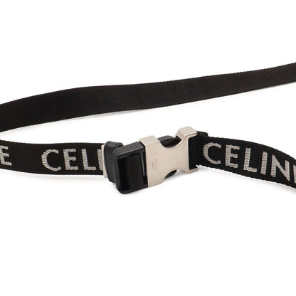 Celine Medium Trekking Belt Bag Logo Crossbody Nylon Black White — view 4