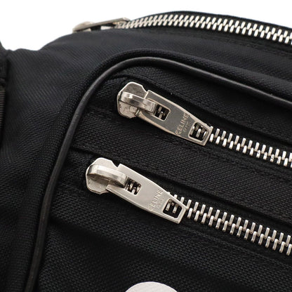 Celine Medium Trekking Belt Bag Logo Crossbody Nylon Black White — view 5