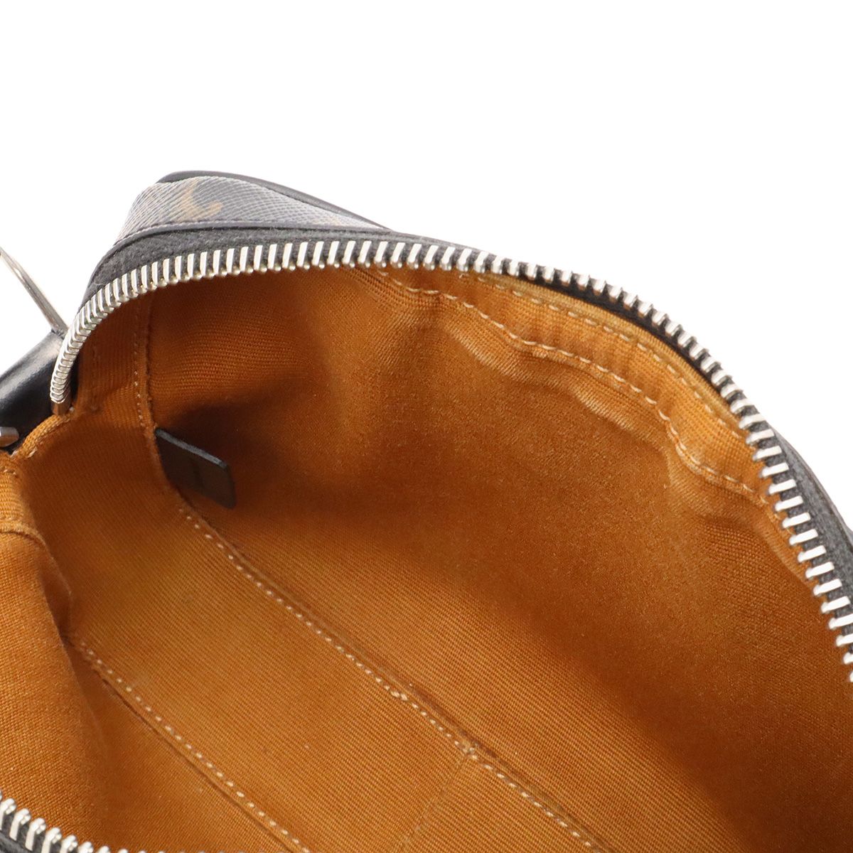 Celine Triomphe Mini Messenger Shoulder Bag Pochette Crossbody Canvas Leather — view 8