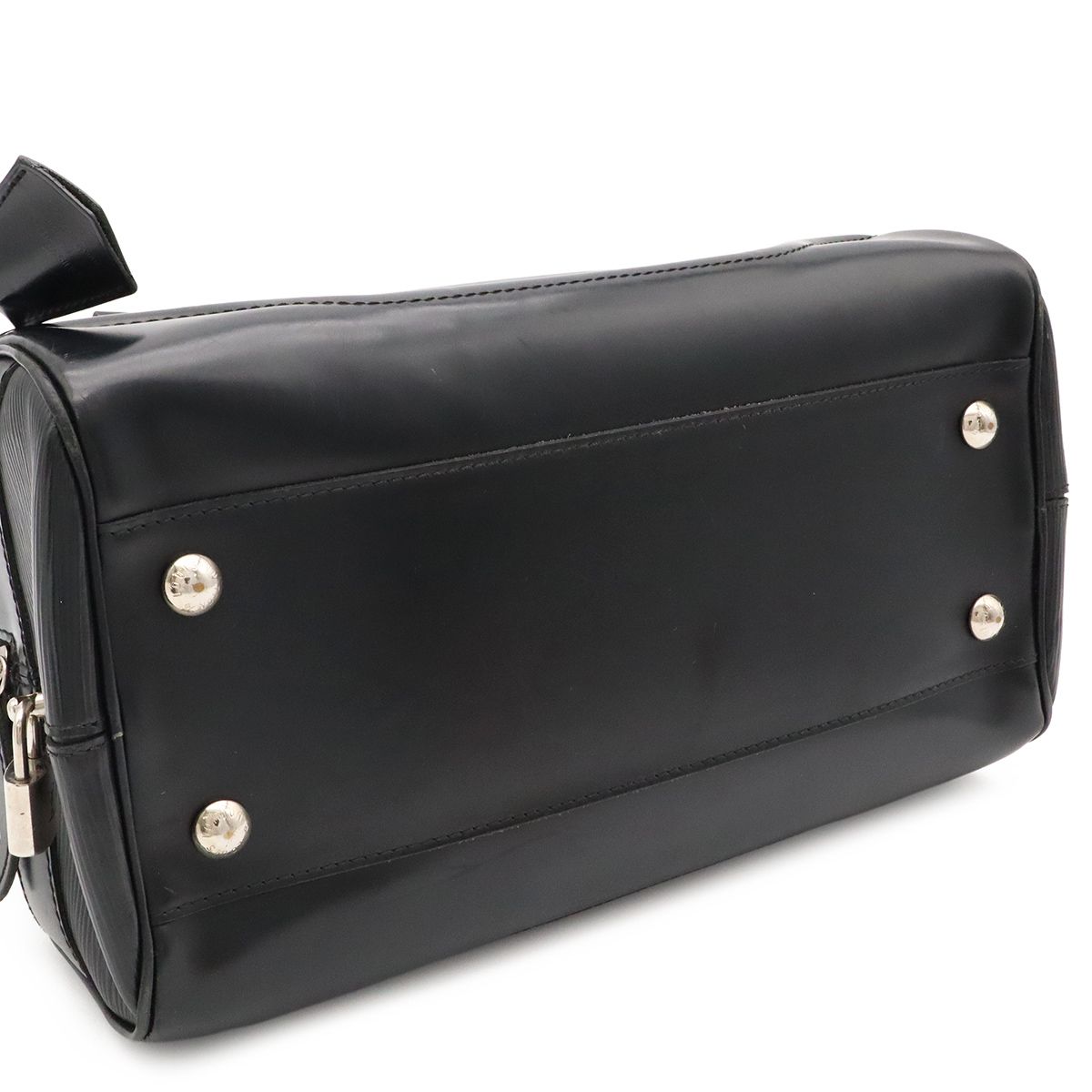 Louis Vuitton Epi Bowling Montaigne PM Mini Boston Bag Leather Noir Black — view 6
