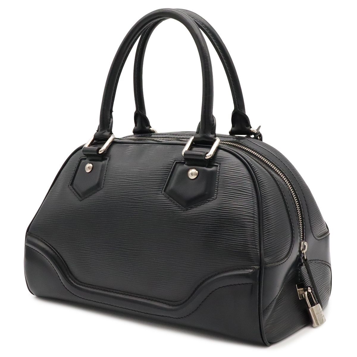 Louis Vuitton Epi Bowling Montaigne PM Mini Boston Bag Leather Noir Black — view 2