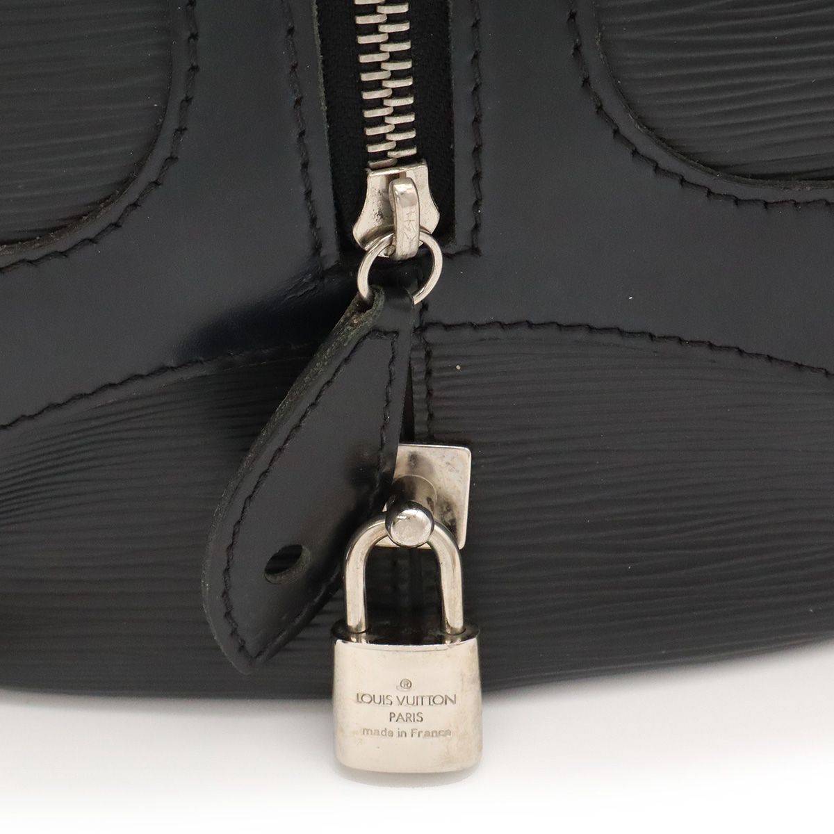 Louis Vuitton Epi Bowling Montaigne PM Mini Boston Bag Leather Noir Black — view 4