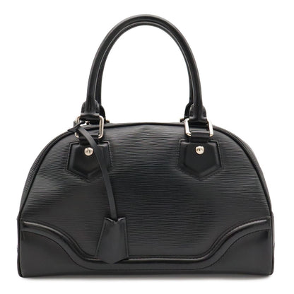 Louis Vuitton Epi Bowling Montaigne PM Mini Boston Bag Leather Noir Black