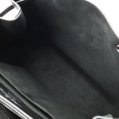 Louis Vuitton Lockme Backpack Turnlock Calfskin Noir Black Silver — view 8