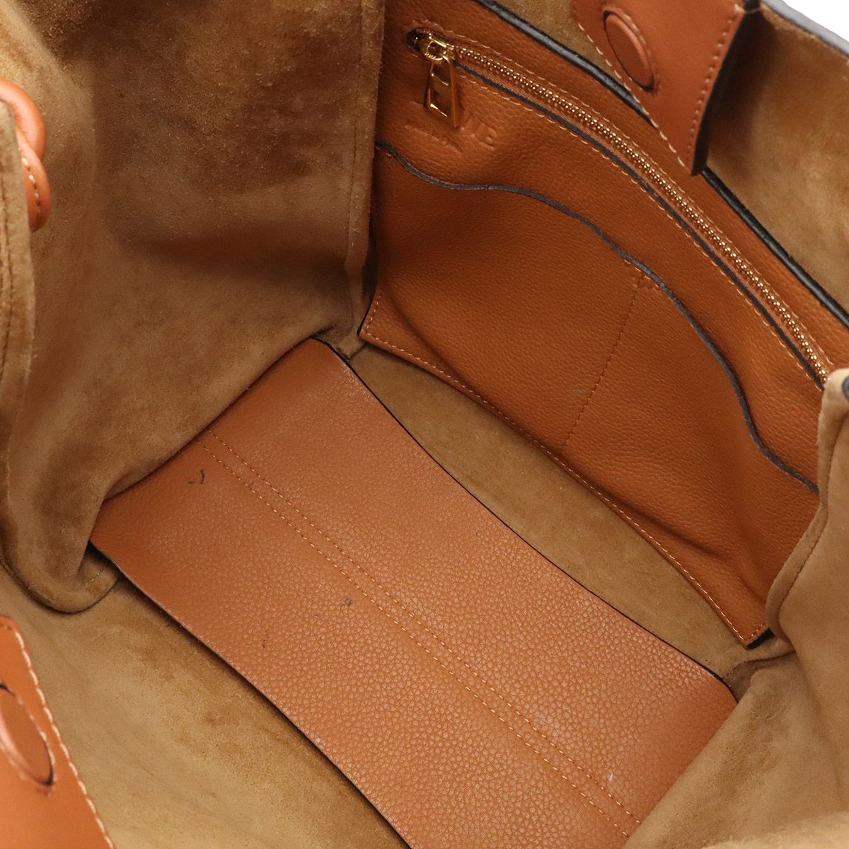 Loewe Flamenco Knot Tote Small Shoulder Calfskin Brown — view 6