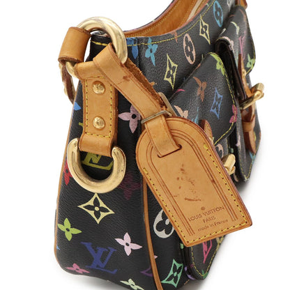 Louis Vuitton Monogram Multicolor Lodge PM Shoulder Bag Noir Black — view 6