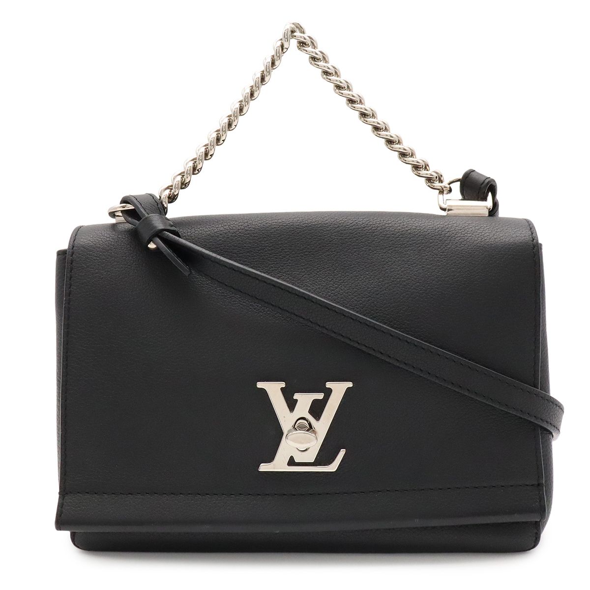 Louis Vuitton Lockme II 2 BB Shoulder Bag 2-Way Chain Handle Noir Black