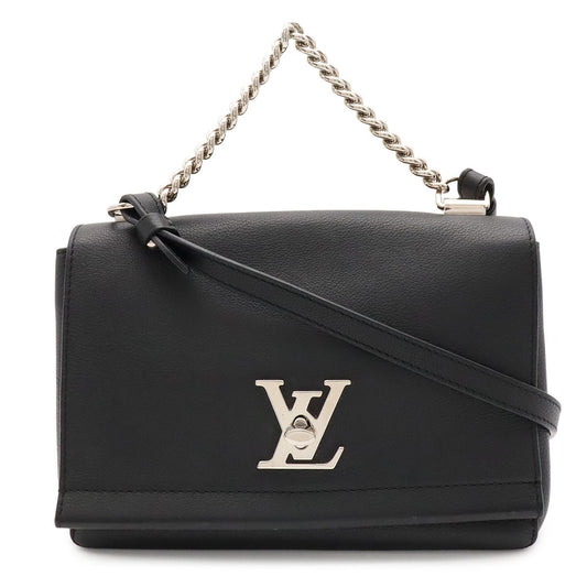 Louis Vuitton Lockme II 2 BB Shoulder Bag 2-Way Chain Handle Noir Black