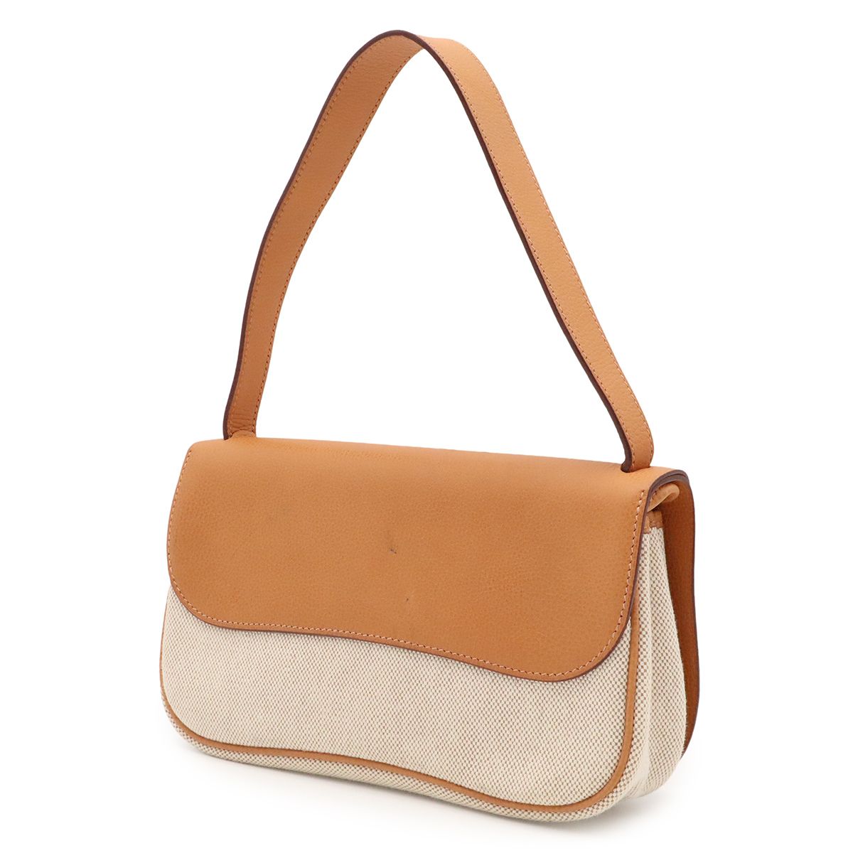 Hermes Sac Colorado PM Shoulder Bag Toile H Leather Ivory Brown — view 2