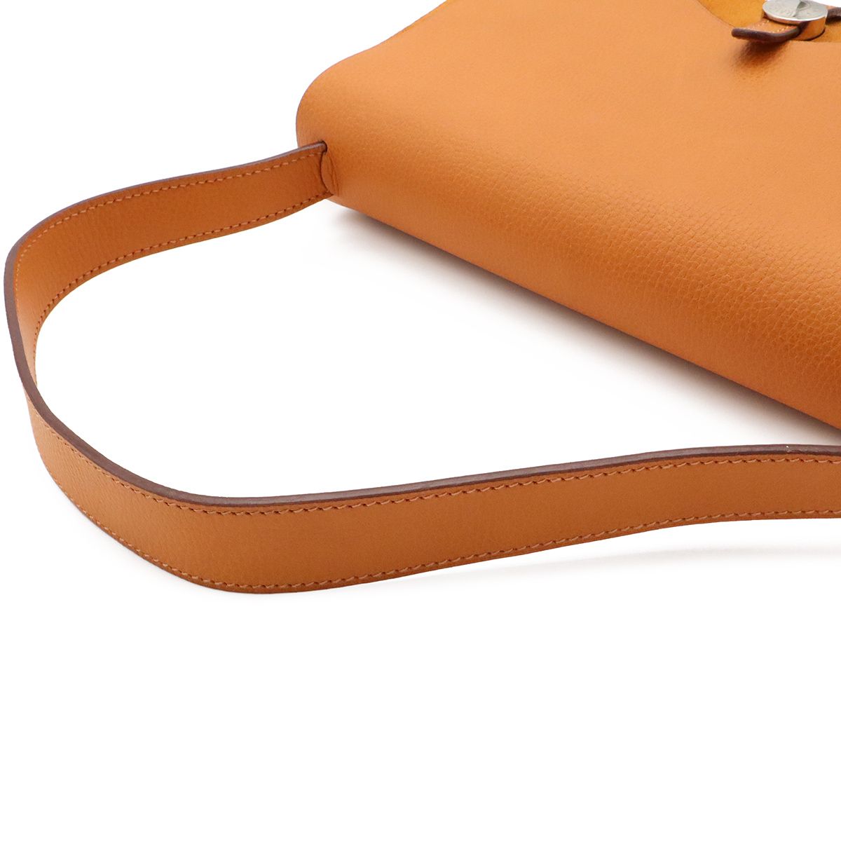 Hermes Sac Colorado PM Shoulder Bag Toile H Leather Ivory Brown — view 4
