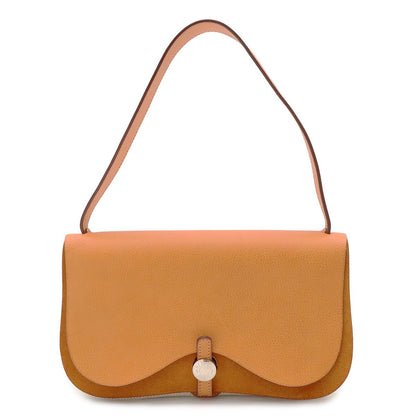 Hermes Sac Colorado PM Shoulder Bag Toile H Leather Ivory Brown