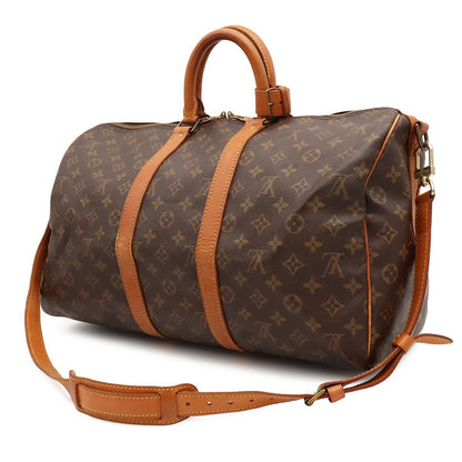 Louis Vuitton Monogram Keepall Bandouliere 45 Boston Bag Purse 2-Way — view 2