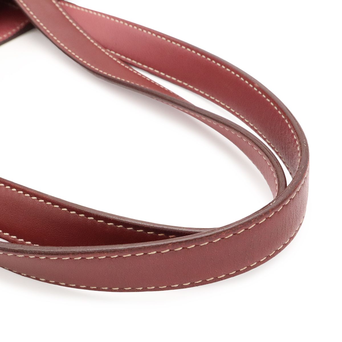 Hermes Double Sens 28 Tote Reversible Veau Sikkim Leather Rouge Ash — view 5