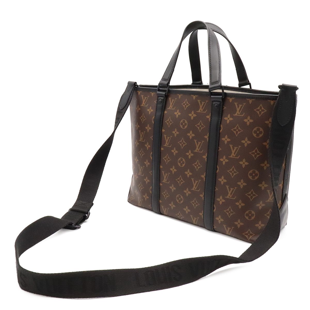 Louis Vuitton Monogram Macassar Weekend Tote PM 2-Way Shoulder Bag — view 2