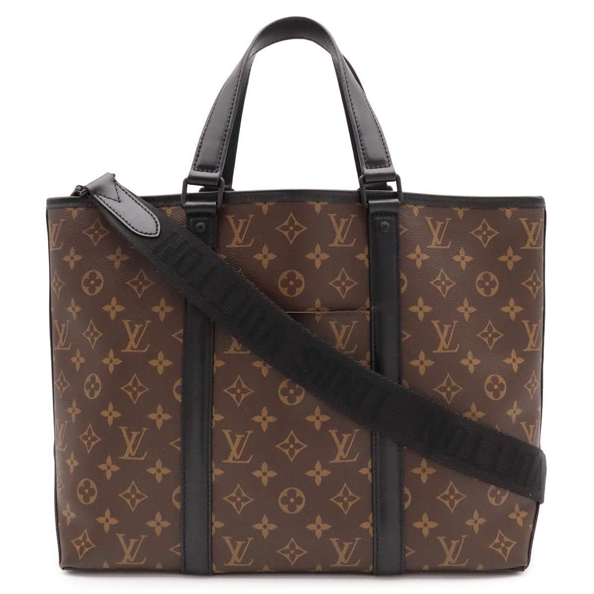 Louis Vuitton Monogram Macassar Weekend Tote PM 2-Way Shoulder Bag