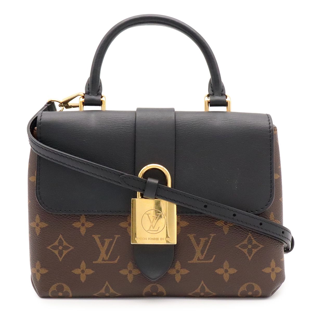 Louis Vuitton Monogram Locky BB Mini Bag 2-Way Crossbody Noir Black