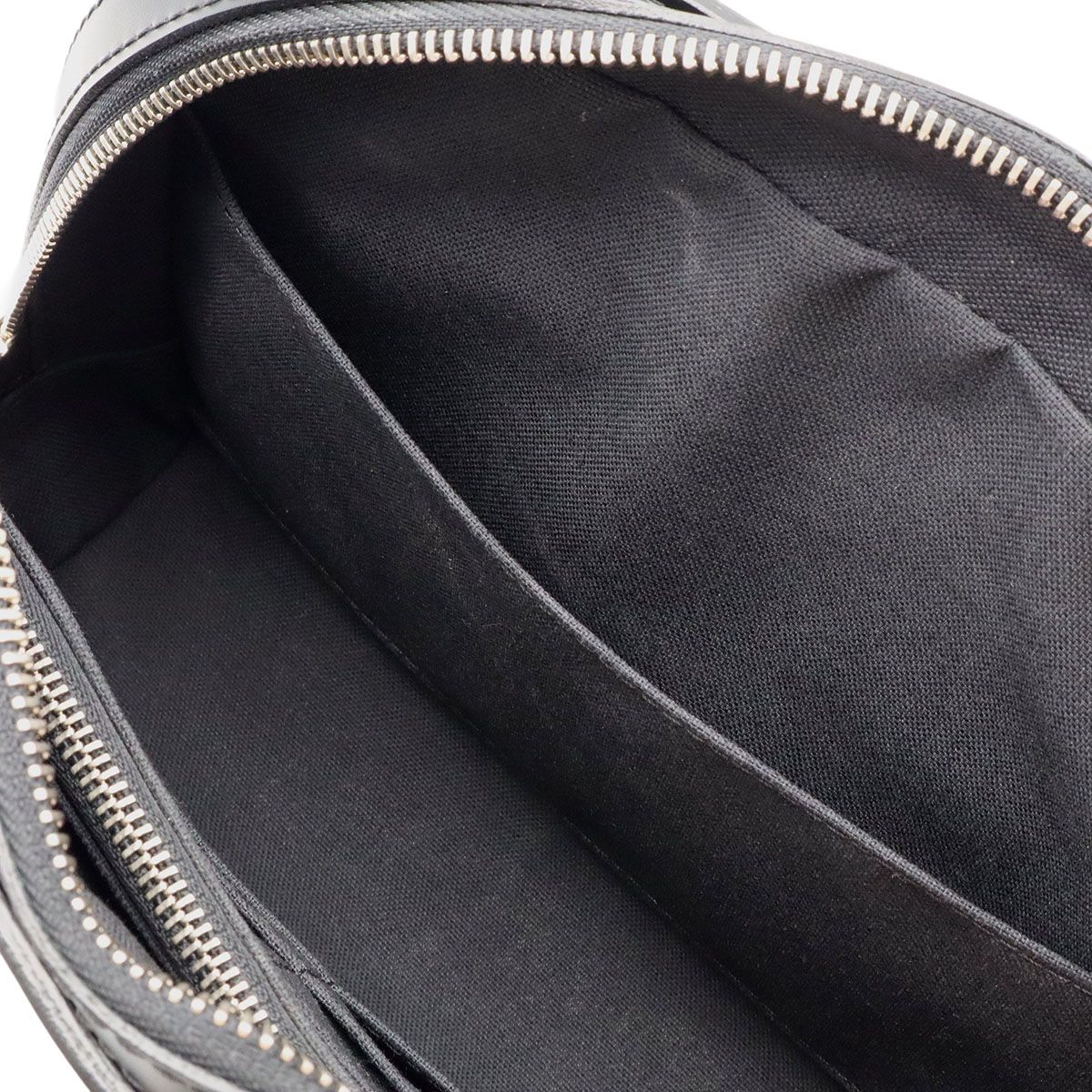 Louis Vuitton Epi Hoche Clutch Leather Noir Black Silver — view 6