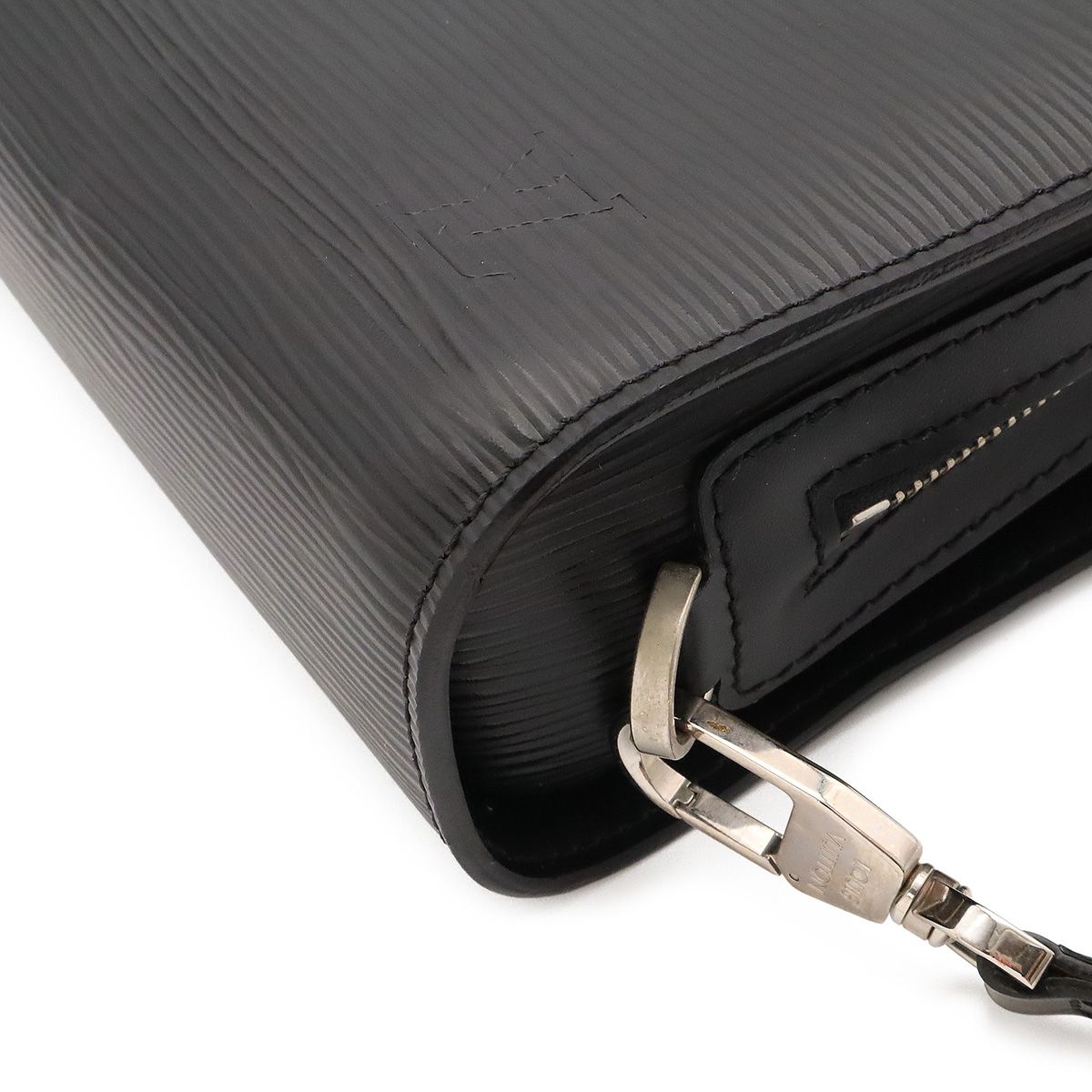 Louis Vuitton Epi Hoche Clutch Leather Noir Black Silver — view 3