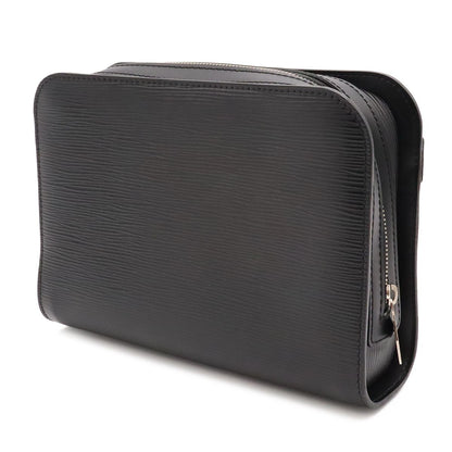 Louis Vuitton Epi Hoche Clutch Leather Noir Black Silver — view 2
