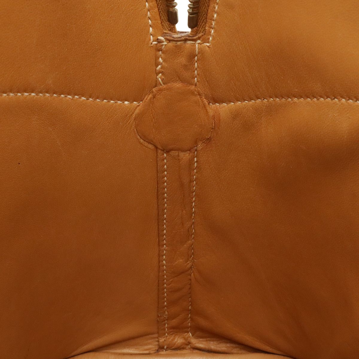 Hermes Bolide 35 2-Way Shoulder Bag Leather Brown Gold — view 8