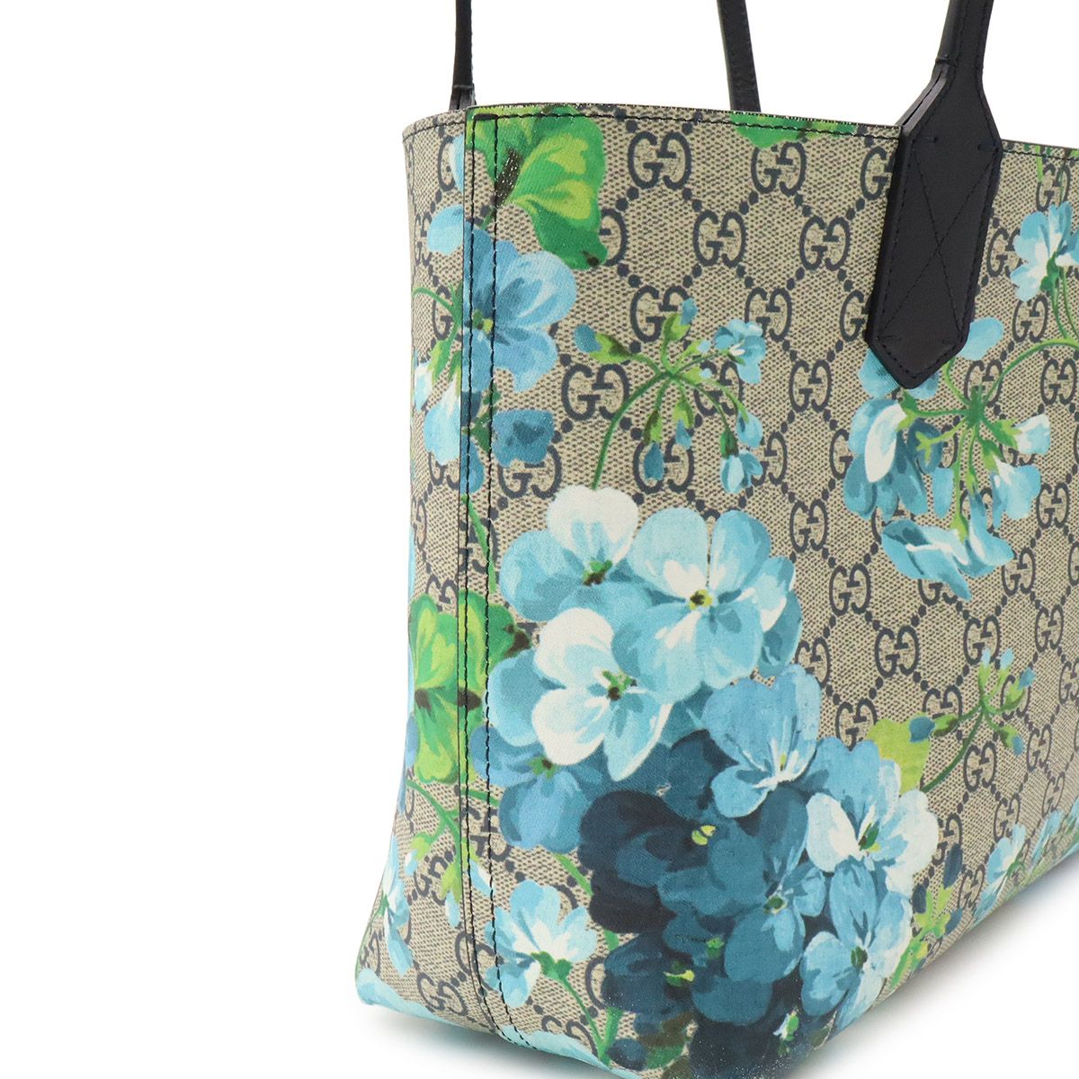 Gucci GG Blooms Supreme Reversible Tote Shoulder Bag Floral Pattern Flower — view 6