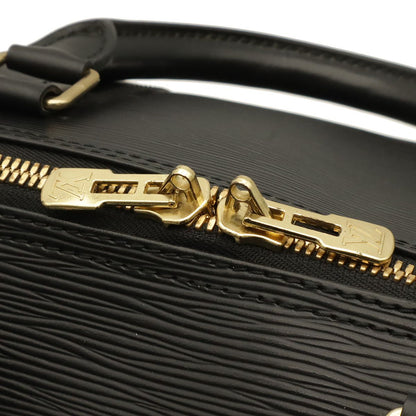 Louis Vuitton Epi Keepall 55 Boston Bag Purse Leather Noir Black — view 7