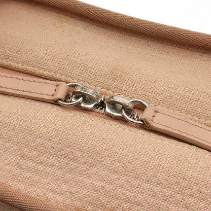 Chanel Deauville Bowling Bag 2-Way Chain Canvas Pink Silver — view 7
