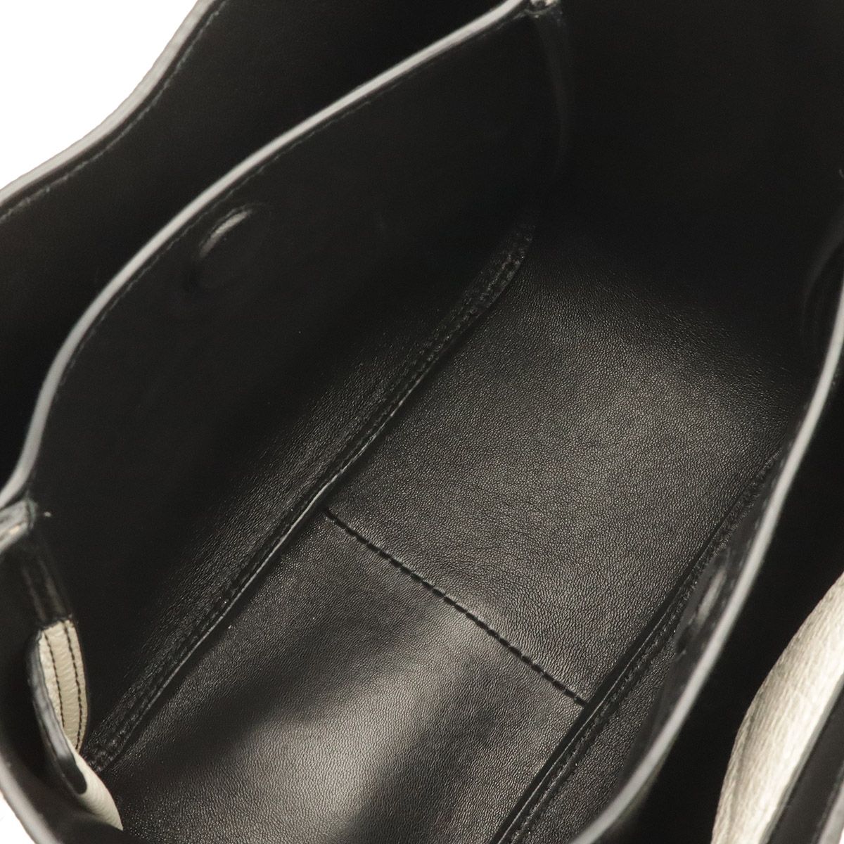 Prada Small Leather Tote Mini White Gold — view 5