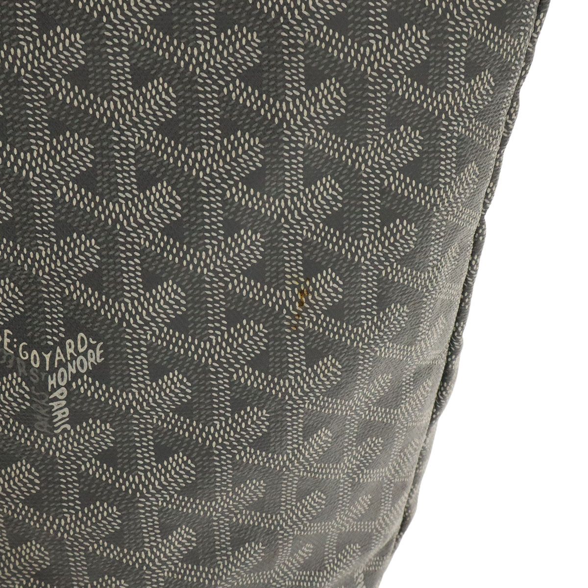 Goyard Saint Louis GM Tote Large Shoulder Bag Leather Gray White — view 4