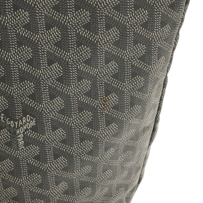Goyard Saint Louis GM Tote Large Shoulder Bag Leather Gray White — view 4