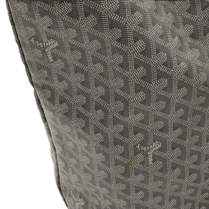 Goyard Saint Louis GM Tote Large Shoulder Bag Leather Gray White — view 5