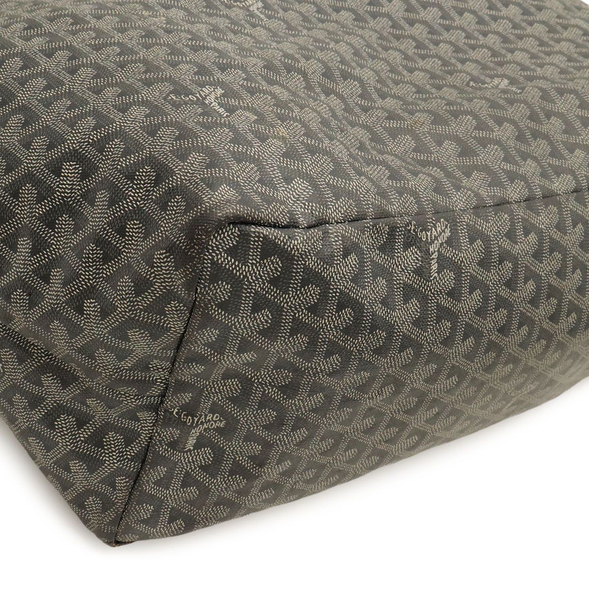 Goyard Saint Louis GM Tote Large Shoulder Bag Leather Gray White — view 3