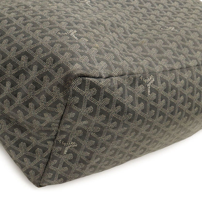 Goyard Saint Louis GM Tote Large Shoulder Bag Leather Gray White — view 3