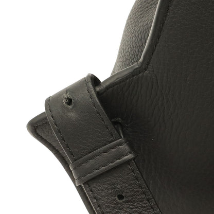 Loewe Drawstring Backpack Anagram Calfskin Leather Black Silver — view 5