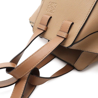 Loewe Hammock Small 2-Way Shoulder Bag Crossbody Leather Greige Gold — view 4