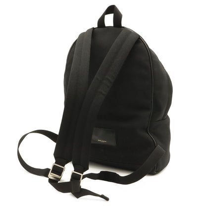 Saint Laurent Paris YSL Backpack Canvas Leather Black — view 2