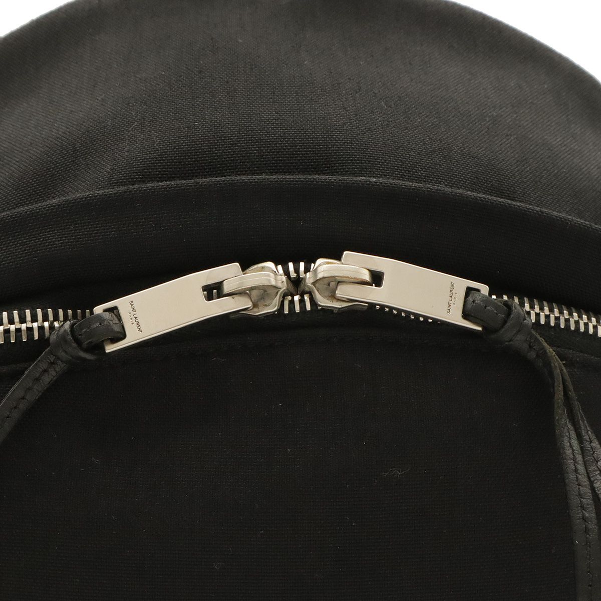 Saint Laurent Paris YSL Backpack Canvas Leather Black — view 7