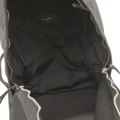 Saint Laurent Paris YSL Backpack Canvas Leather Black — view 8