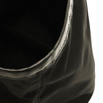 Prada Tote Shoulder Bag Nylon Leather Nero Black Silver — view 4