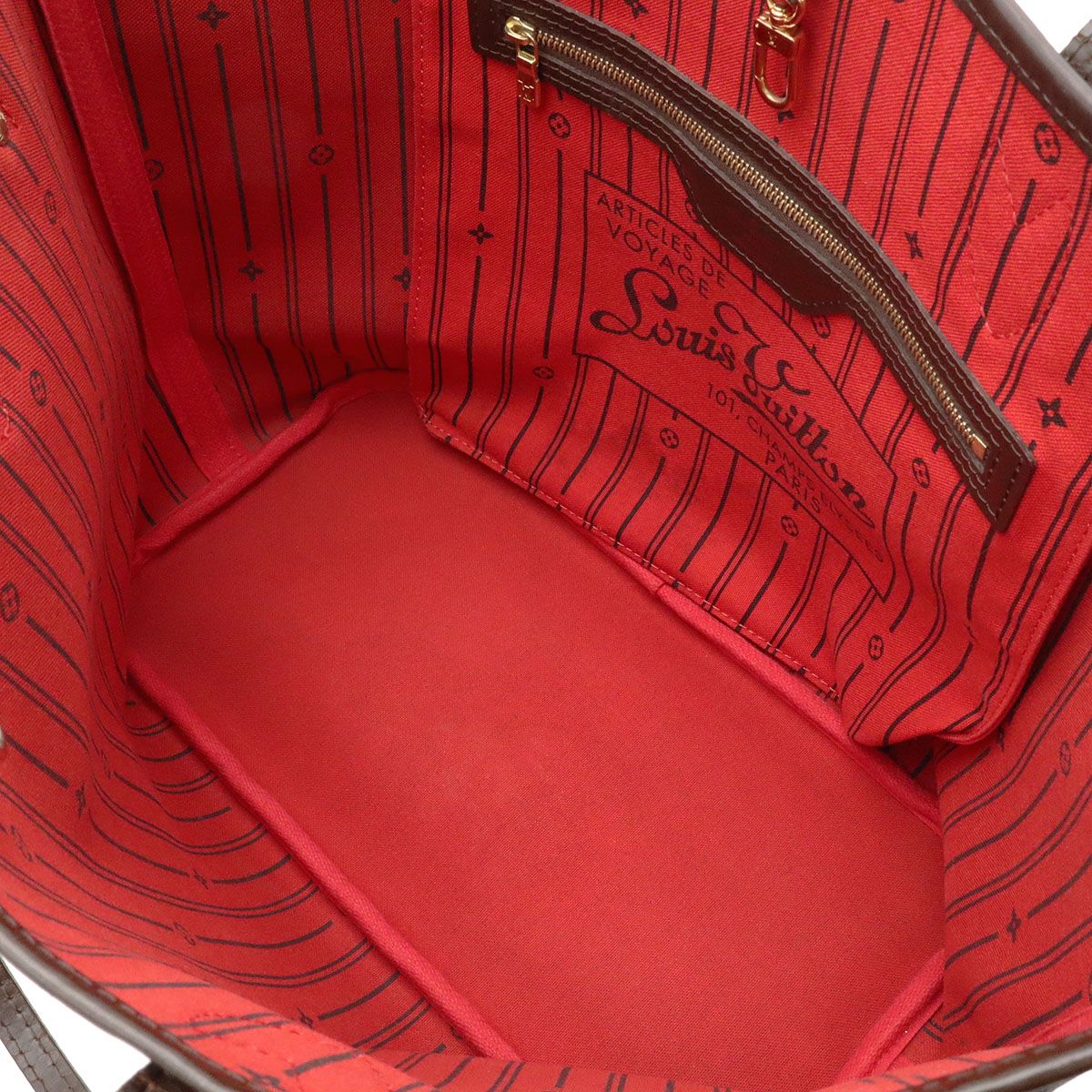 Louis Vuitton Damier Neverfull MM Tote Shoulder Bag — view 8