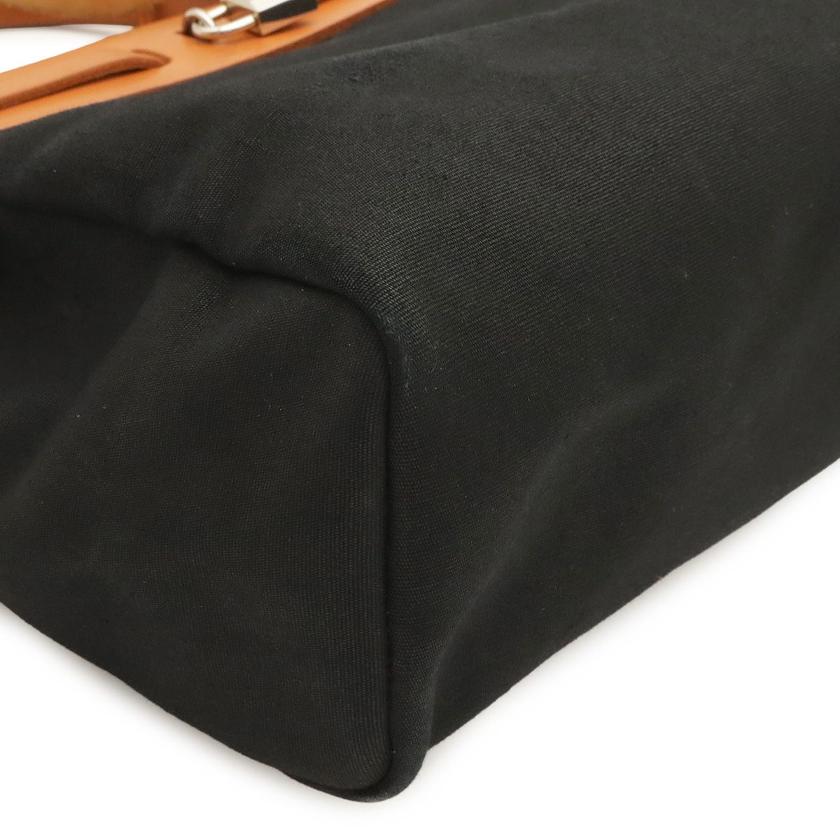 Hermes Herbag PM 2-Way Shoulder Bag Toile Officier GM Black Brown Beige — view 3