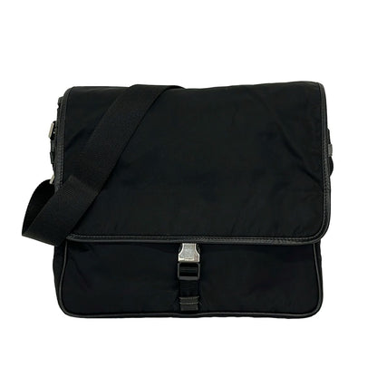 Prada Shoulder Bag Black Leather