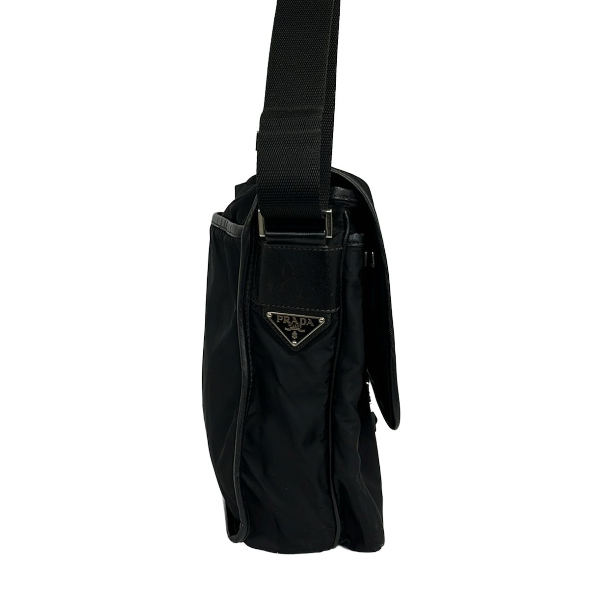 Prada Shoulder Bag Black Leather — view 2