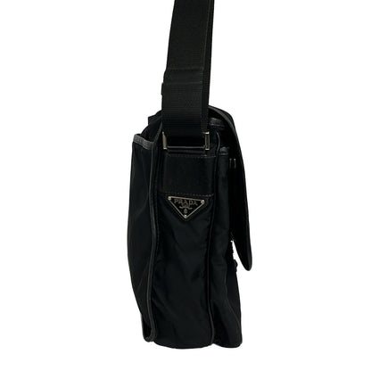 Prada Shoulder Bag Black Leather — view 2