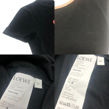 Loewe Short Sleeve T-Shirt Satellite Motif Cotton Black — view 8