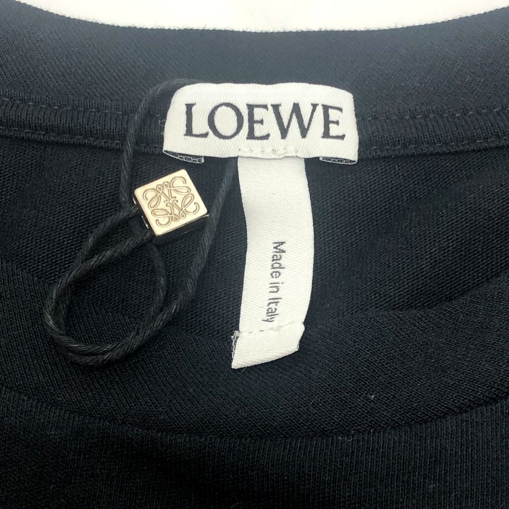 Loewe Short Sleeve T-Shirt Satellite Motif Cotton Black — view 4