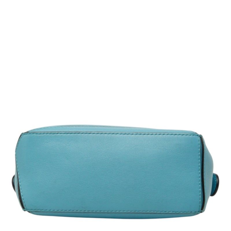 Loewe Puzzle Mini Crossbody Shoulder Bag 2-Way Light Blue Leather — view 3