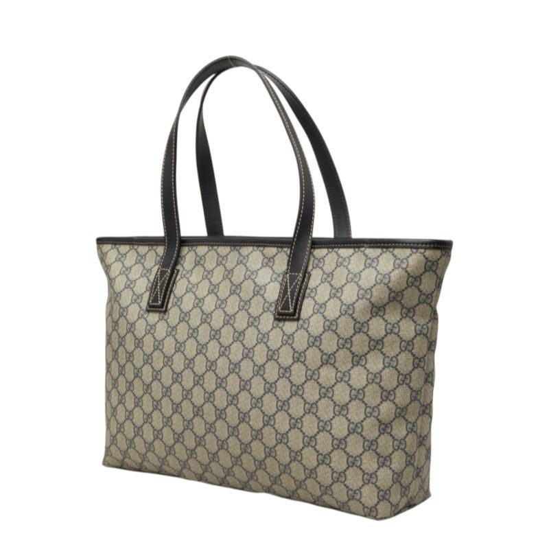 Gucci GG Supreme Tote Gray Leather — view 2